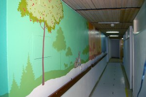 Décoration de Clair Bois de Chambésy, couloir