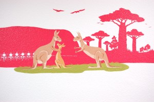 Kantonsspital Winterthur, chambre Australie, mur 2, détail 1